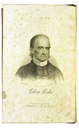Journal of the Life and Religious Labours of Elias Hicks. Written by Himself.