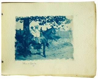 Cyanotype Photo Album of a Rural White Family and "Aunt Liza," the Black Cook