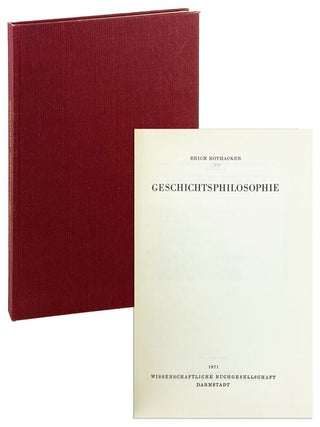 Item #25567 Geschichtsphilosophie. Erich Rothacker