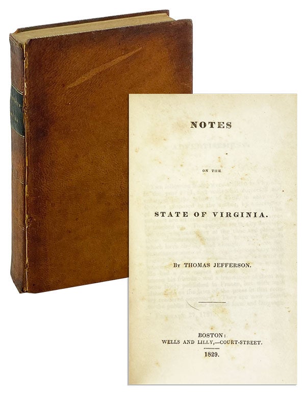 Item #25614 Notes on the State of Virginia. Thomas Jefferson.