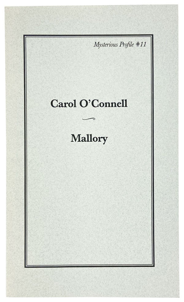 Item #25974 Mallory. Carol O'Connell.