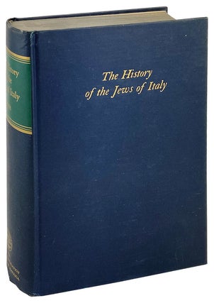 Item #26030 The History of the Jews of Italy. Cecil Roth