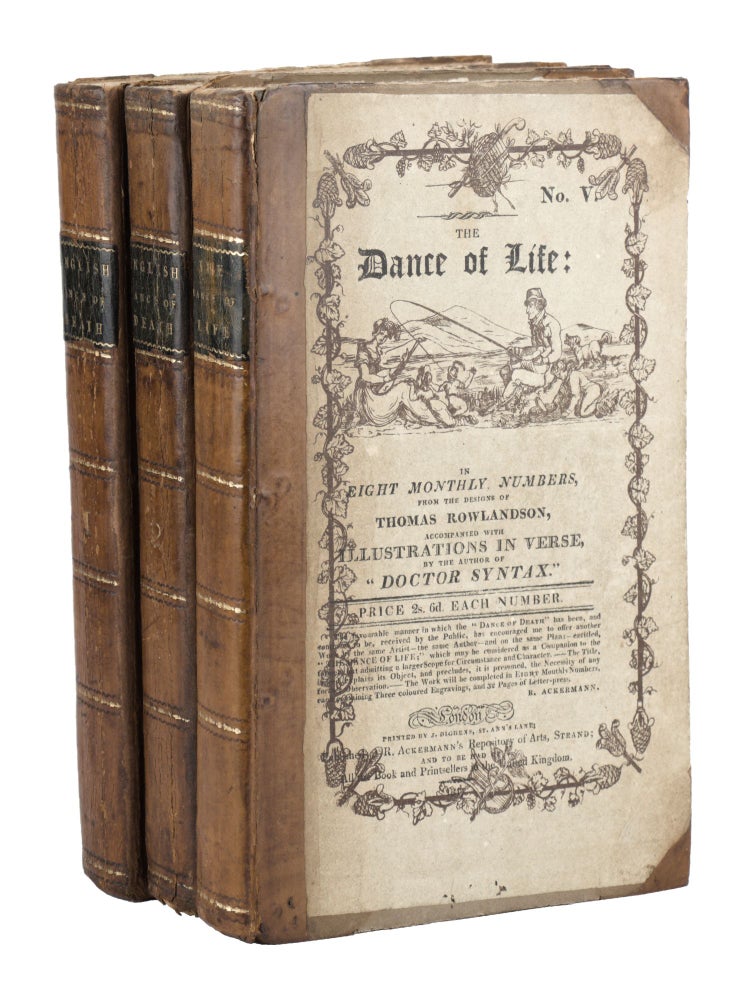 Item #26073 English Dance of Death [WITH] The Dance of Life, a Poem. William Combe, Thomas Rowlandson, text.