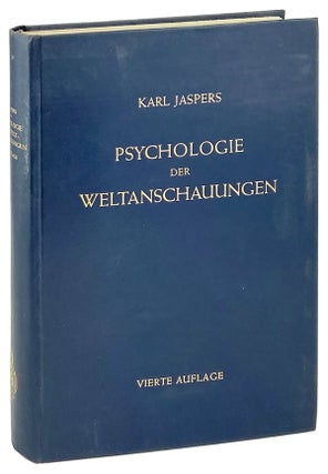 Item #26109 Psychologie der Weltanschauungen. Karl Jaspers