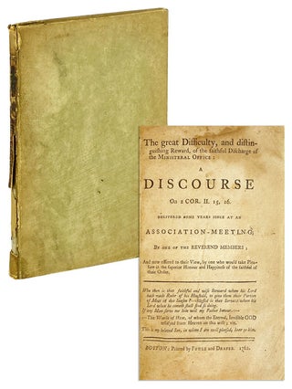 Item #26181 The Great Difficulty, and distinguishing reward, of the faithful discharge of the...