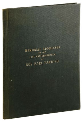 Item #26222 Roy Earl Parrish (Late a Senator from the Twelfth Senatorial District) - Memorial...