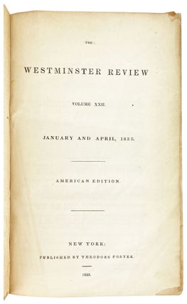 The Westminster Review, Vols. XXII - XXIII