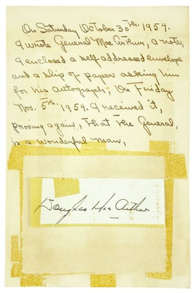 Item #26307 Clipped signature of Douglas MacArthur. Douglas MacArthur