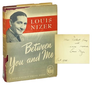 Item #26488 Between You and Me [Signed]. Louis Nizer