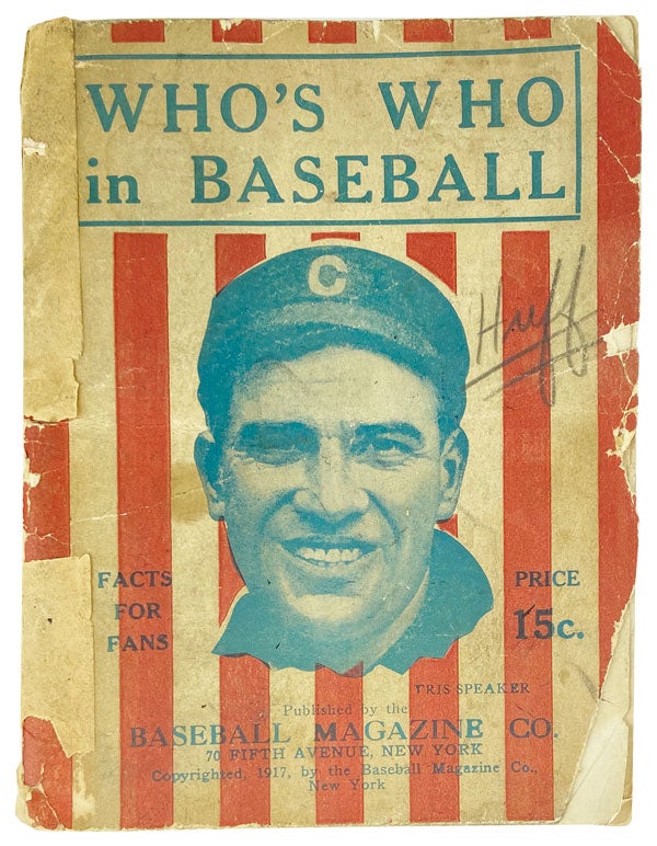 Item #26491 Who's Who in Baseball: Authoritative Star Players' Records from their first day in professional baseball. Baseball Magazine Co.