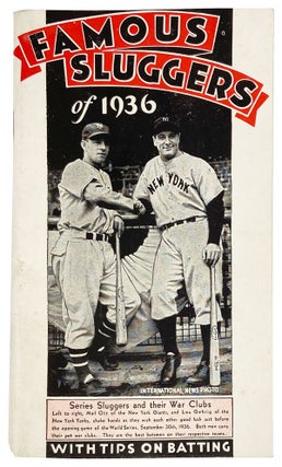 Item #26495 Famous Sluggers of 1936, with Tips on Batting. Hillerich, Bradsby Co