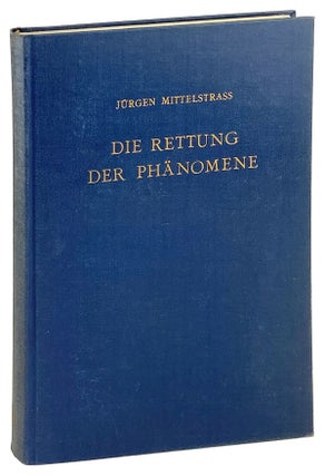 Item #26715 Die Rettung der Phanomene: Ursprung und geschichte eines antiken forschungsprinzips....