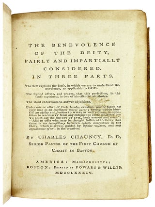 The Benevolence of the Deity, Fairly and Impartially Considered