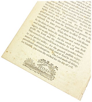 The Sixth Commandment Friendly to Virtue, Honor and Politeness. A discourse, in consequence of the late duel, addressed to the North Congregational Society of Newburyport: August 5, 1804