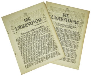 Item #27018 Die Lagerstimme: Nos. 84 and 85 - July 1945 [two issues]. Prisoner of War Newspapers,...