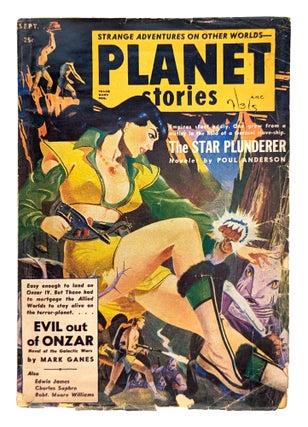 Item #27121 Planet Stories - September 1952. Philip K. Dick, Jack O'Sullivan, Poul Anderson, Mark...