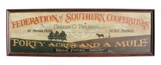 Item #27173 [Original hand-painted sign] Federation of Southern Cooperatives. Federation of...