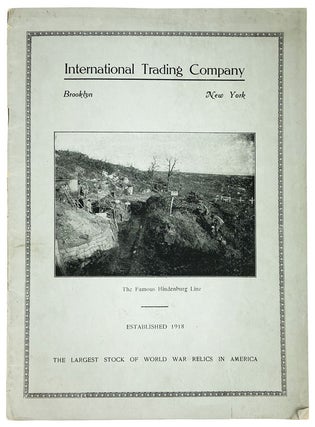 Item #27203 World War and Ancient War Relics. International Trading Company