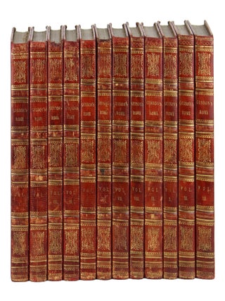 Item #27235 The History of the Decline and Fall of the Roman Empire [Twelve volume set]. Edward...