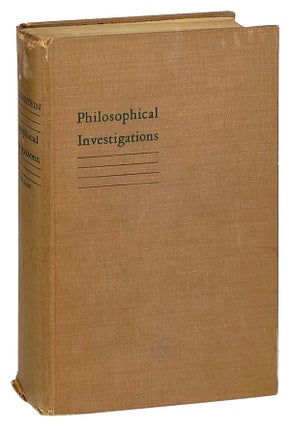 Item #27301 Philosophical Investigations. Ludwig Wittgenstein, G E. M. Anscombe