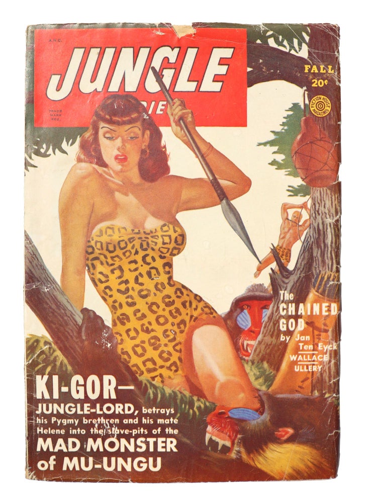 Item #27306 Jungle Stories - Fall 1949. Jerome Bixby, John Peter Drummond, Jan Ten Eyck, Alexander Wallace, Richard S. Ullery, Bryce Walton, George Cross, ed., contribs., cover.