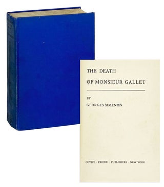 Item #27355 The Death of Monsieur Gallet. Georges Simenon