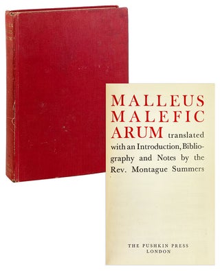 Item #27394 Malleus Maleficarum. Heinrich Kraemer, Montague Summers, trans