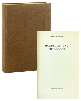 Item #27539 Holderlin und Heidegger. Beda Allemann