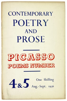 Item #27574 Contemporary Poetry and Prose: Picasso Poems Number 4 & 5 Aug.-Sept. 1936. Pablo...