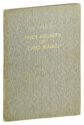 Item #27653 Dai Vernon's Inner Secrets of Card Magic - Part One. Dai Vernon, Lewis Ganson