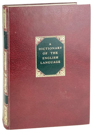 Item #27678 A Dictionary of the English Language. Samuel Johnson