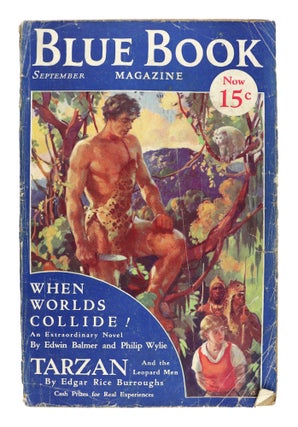 Item #27811 Blue Book Magazine - September 1932 [Tarzan and the Leopard Men; When Worlds...