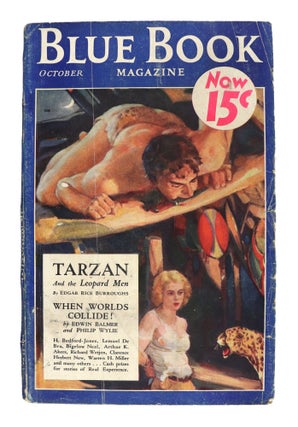 Item #27812 Blue Book Magazine - October 1932 [Tarzan and the Leopard Men; When Worlds Collide]....