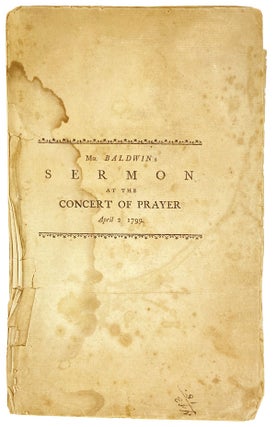 Item #27927 A Sermon Delivered at Boston on Tuesday, April 2, 1799 at a Quarterly Meeting of...
