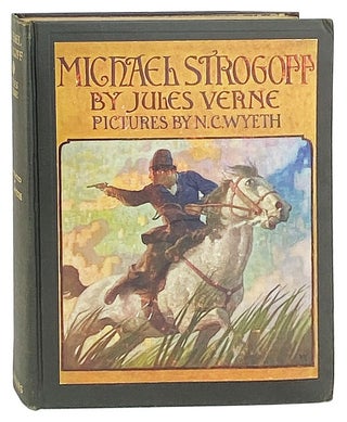 Item #27984 Michael Strogoff, a Courier of the Czar. Jules Verne, N C. Wyeth