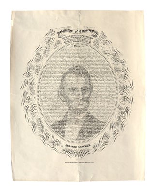 Item #27986 [Broadside] Proclamation of Emancipation. Names of Members of Congress who voted for...