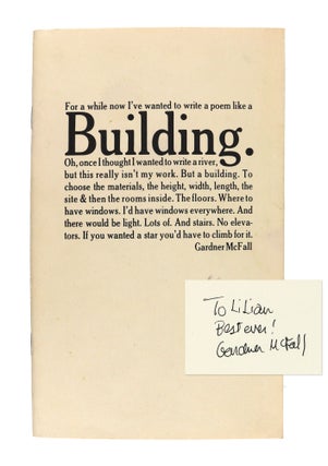 Item #28172 Buildings [Signed and Inscribed]. Gardner McFall