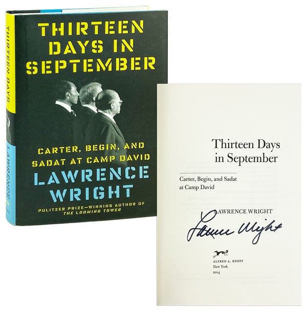 Item #28188 Thirteen Days in September: Carter, Begin, and Sadat at Camp David [Signed]. Lawrence Wright.