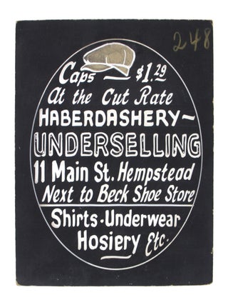 Archive of One Hundred and Eight Silent Film-Era Hand-Drawn Advertisement Text Cards