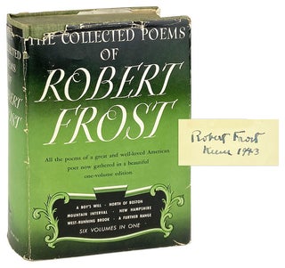 Item #28443 Collected Poems of Robert Frost [Signed]. Robert Frost