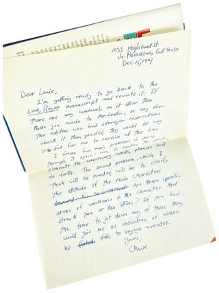 Love, Roger [with ALS and TLS to agent Llewellyn Howland]