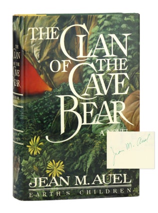 Item #28778 The Clan of the Cave Bear [Signed]. Jean M. Auel