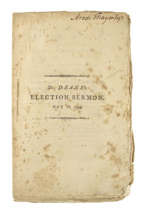 Item #28829 A Sermon, Preached Before His Honour Samuel Adams, Esq. Lieutenant Governor; the...