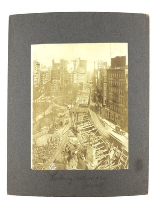 Item #29039 Collection of Thirty-Seven Silver Gelatin Photographs Documenting the Construction of...