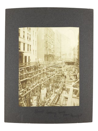 Collection of Thirty-Seven Silver Gelatin Photographs Documenting the Construction of the Interborough Rapid Transit Subway