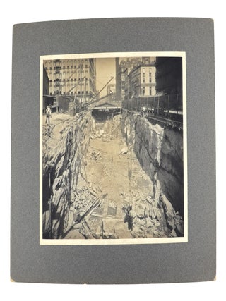 Collection of Thirty-Seven Silver Gelatin Photographs Documenting the Construction of the Interborough Rapid Transit Subway