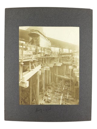 Collection of Thirty-Seven Silver Gelatin Photographs Documenting the Construction of the Interborough Rapid Transit Subway