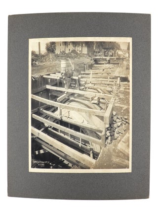 Collection of Thirty-Seven Silver Gelatin Photographs Documenting the Construction of the Interborough Rapid Transit Subway