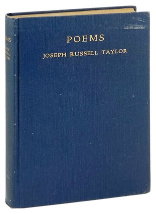 Item #29130 Poems. Joseph Russell Taylor
