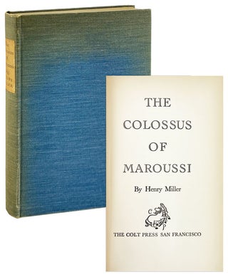 Item #29253 The Colossus of Maroussi. Henry Miller